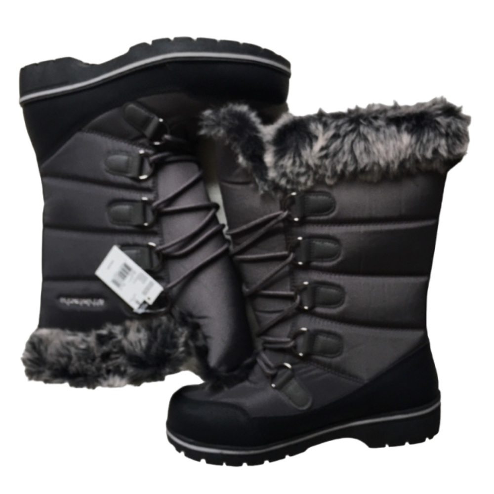 NWT Athletech Expandable Wide Calf Winter Snow Boots. Size 8.
